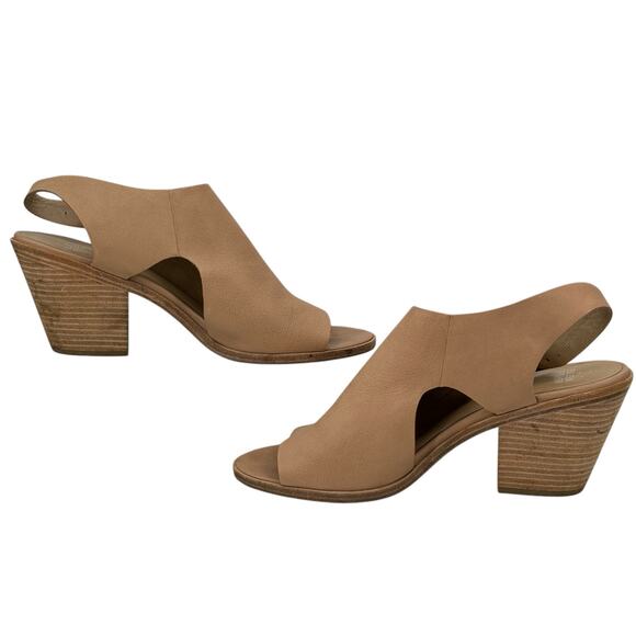 Eileen Fisher Glance Sling Back Heel Sandal Women's SZ 11 Tan Comfort Capsule - Picture 4 of 8